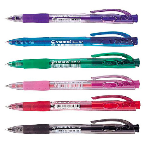 STABILO Retractable Ball Pen Fine (308F)