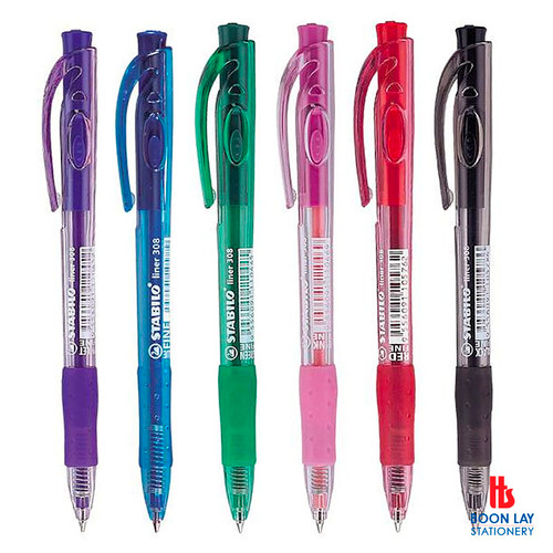 STABILO Retractable Ball Pen Fine (308F)