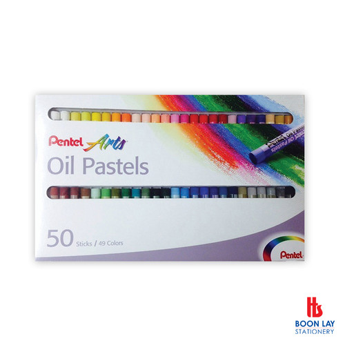 PENTEL Oil Pastels - 50 Colours (PHN-50)