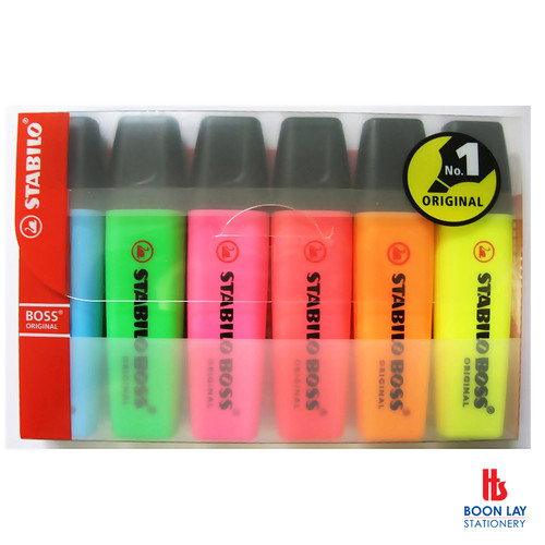 STABILO Boss Highlighter Set of 6 Colours (70/6)