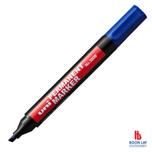 UNI Permanent Marker Board Chisel Tip - Blue (380B)