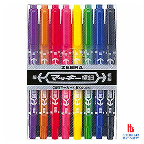 ZEBRA Mckie Extra Fine - 8 Colours (MCF8C)