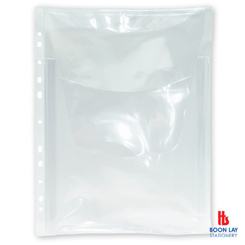 ALFAX PVC 11-Hole Expanding Button Pocket with Base - Box of 50's (223010)