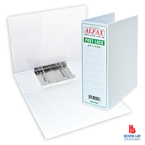ALFAX Post Lock 2Pins 80mm A4 - White (A411P80 )