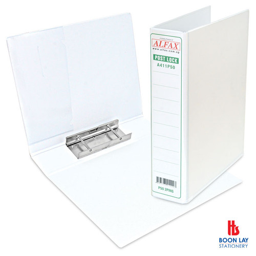 ALFAX Post Lock 2Pins 50mm A4 - White (A411P50)