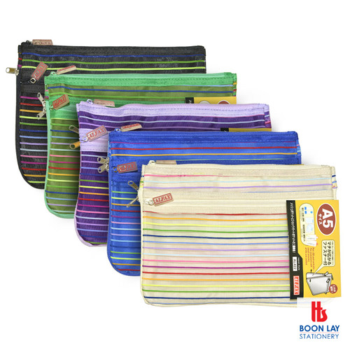ALFAX  Double Zip Mesh Bag A5 (AL422)