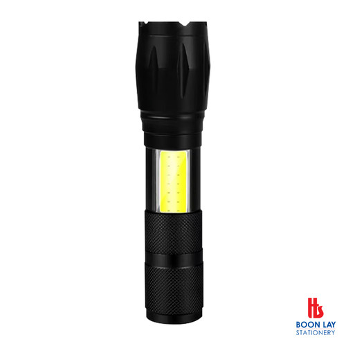 USB Rechargeable XPE COB LED Torchlight (525)