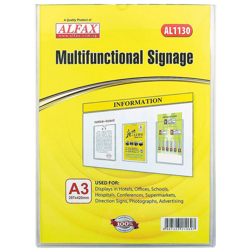 ALFAX Acrylic Multifunctional Signages A3 (AL1130)