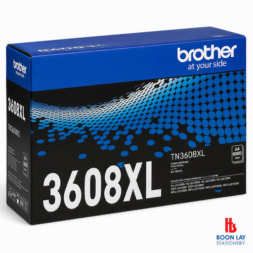 BROTHER Toner Cartridge - Black  (TN-3608XL)