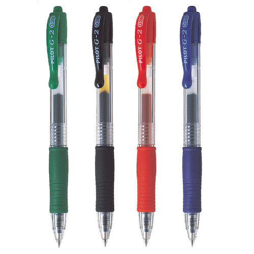 PILOT G2 Retractable Gel Pen Fine 0.38mm - Box of 12's (BL-G2-38)