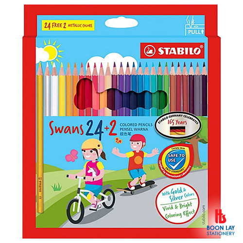 STABILO Colour Pencil Set of 24 Colours (1870/26)