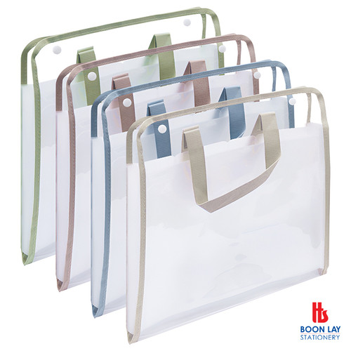 Transparent Expanding Bag 12 Pockets A4 Horizontal (ZS6688A)