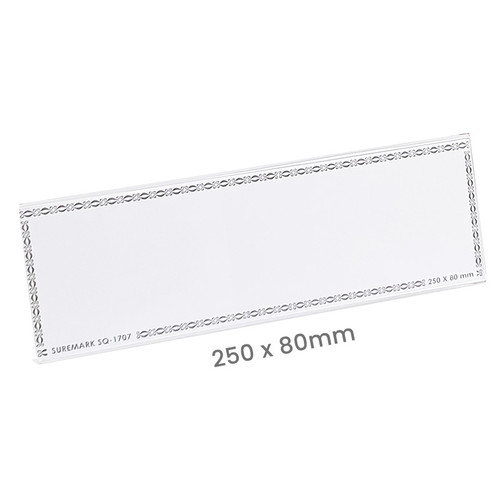 SUREMARK Acrylic L-Shape Card Stand 250x80mm (SQ1707)
