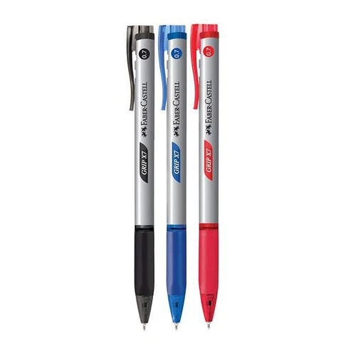 FABER-CASTELL Grip Ball Pen Foil  0.7mm - Box of 10's ( Grip X7)