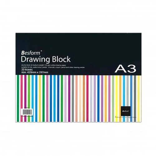 BESFORM Drawing Block 135gsm A3 (BDBA3)
