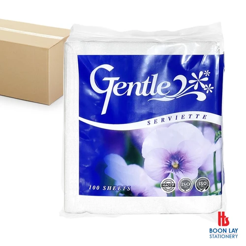 GENTLE Paper Serviette 100shts - Box of 30pkts