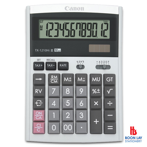 CANON IT-Touch Key Calculator - 12 Digits (TX-1210HI)