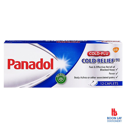 PANADOL Cold & Flu Cold Relief Caplets - Box of 12's