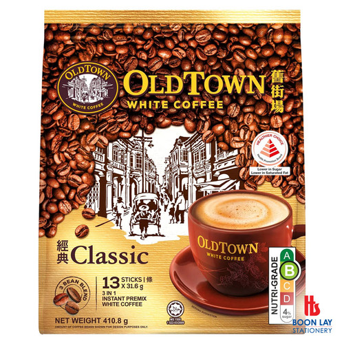 OLD TOWN 3-in-1 White Coffee - Classic 31.6g x 13's