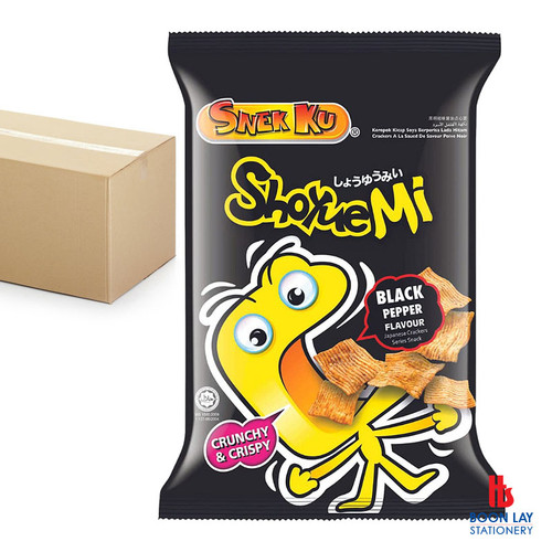 SNEK KU Shoyuemi Flavoured Snack - Black Pepper 60g x 24's