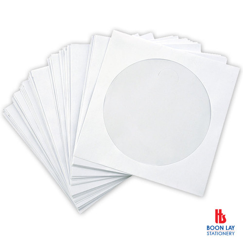 White CD Paper Envelope - Pack of 100's