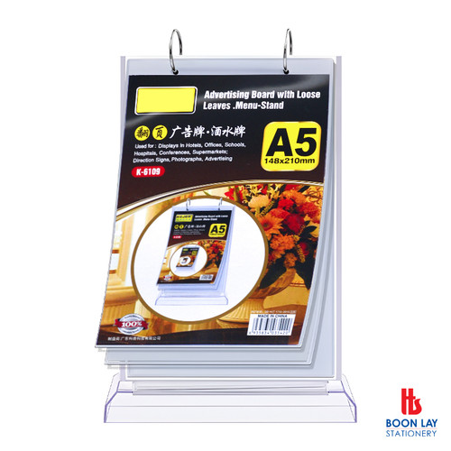 Menu Stand A5V - 148x210mm (K6109)