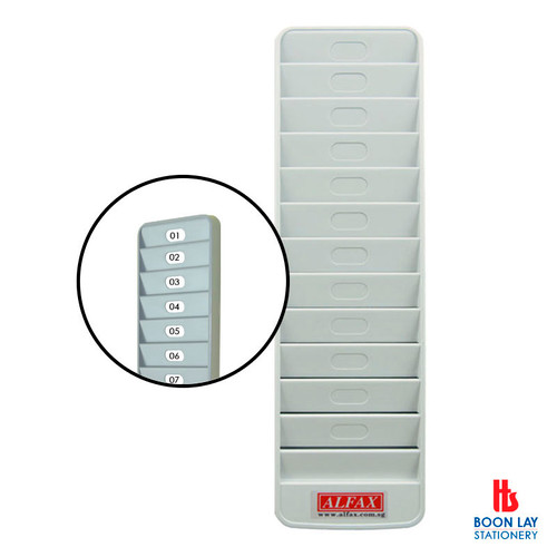 ALFAX Visitors Pass Rack - 12 card slot (12C)
