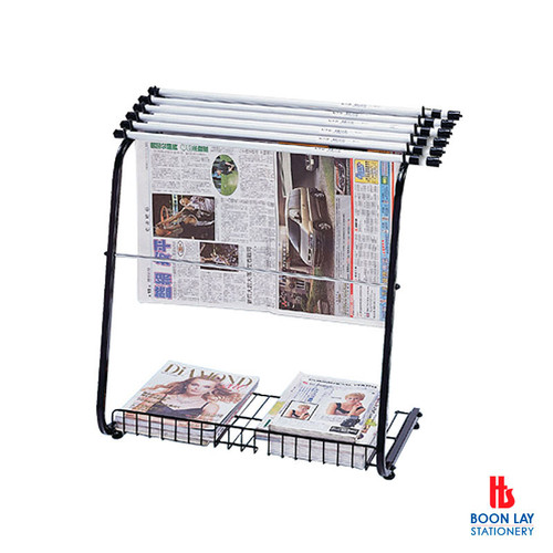 CYS Newspaper & Book Rack with 4 Clips (NB0302)