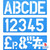 Alphabet Stencil Ruler 100mm - Pack of 8's (40000)