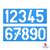 Alphabet Stencil Ruler 100mm - Pack of 8's (40000)