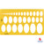 Oval Template 210x130mm (KJ003)