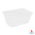 Microwavable Food Container Rectangular 1000ml - Pack of 10's (PP1000)