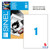 SINEL Polyester Silver Label 210x297mm - Pack of 20's (19105)