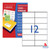 DECADRY White Labels 105x48mm - Box of 100's (DLW1809)