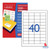 DECADRY White Labels 48x25.4mm - Box of 100's (DLW1812)