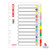 ALFAX Paper Divider 12 Colour A4 - Pack of 4's (907-12)