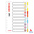 ALFAX Paper Divider 10 Colour A4 - Pack of 5's (907-10)