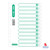 ALFAX Paper Divider 12 White A4 - Pack of 4's (904-12W)