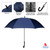 UV-Coated J Handle Umbrella  75cm - Navy Blue (3008)