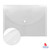 ALFAX PP Clear Bag with Buttons A4 White - Pack of 12's (ZS209A4)