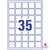AVERY Zweckform® QR Code Labels Square 35x35mm - Pack of 25's (L7120-25)