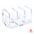 Book Rack 3 Division - Transparent (ZS983)