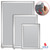 ARTEX Silver Snap Frame - L-corner (JHAL) A4 to AO size