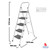 ALFAX Square Handle Ladder - 5 Step (ALT005B)
