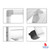 ARTEX Double-Sided Magnetic WhiteBoard with Roller Stand - 120x150cm (BBNO1215)