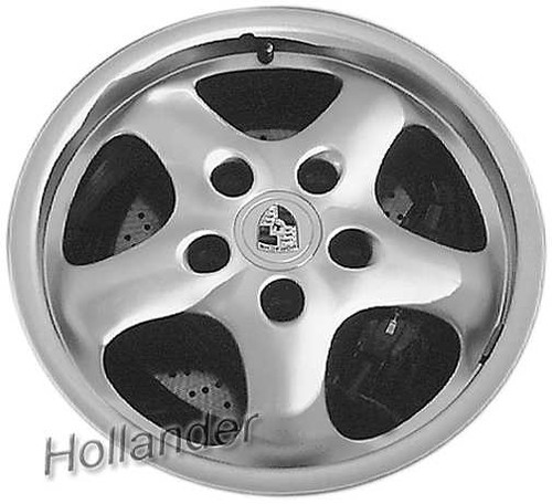 1995-1998 Porsche 911 17" OEM Wheel Rim - Silver