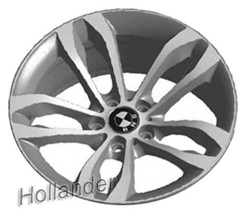 2011-2014 BMW X6 19" OEM Wheel Rim - Machined Silver