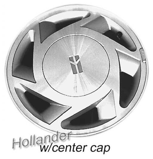 15x6 Oldsmobile Calais factory wheel 1991-1991 Machined Silver  rim 12339888