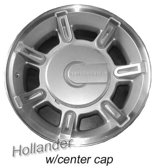 17x8.5 Hummer H2 factory wheel 2003-2007 Machine Silver rim 9595566