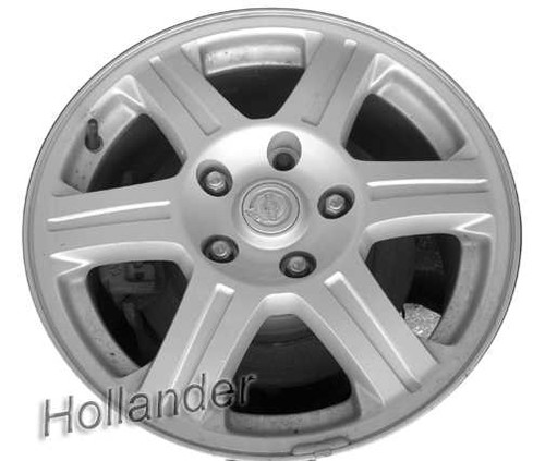 2005-2006 Chrysler Pacifica 17" OEM Wheel Rim - Machined Silver